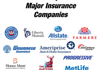 We Accept All Major Insurance Companies We Accept All Major Insurance Companies. We bill your insurance directly. Pass Auto Glass
