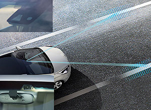 Windshield Lane Departure Warning System